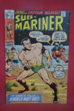 SUB-MARINER #30 | CALLING CAPTAIN MARVEL! | SAL BUSCEMA - 1970