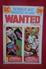 WANTED #9 | WORLDS MOST DANGEROUS VILLAINS - FINAL ISSUE | NICK CARDY - 1973