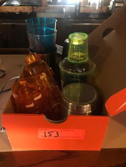 box of misc. plastic shakers