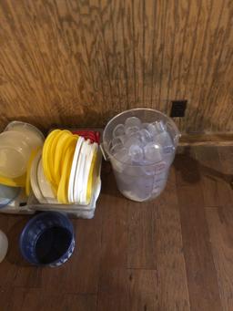Misc. plastic tubs