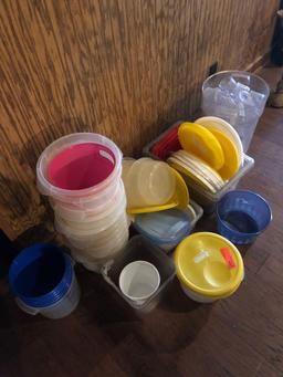 Misc. plastic tubs