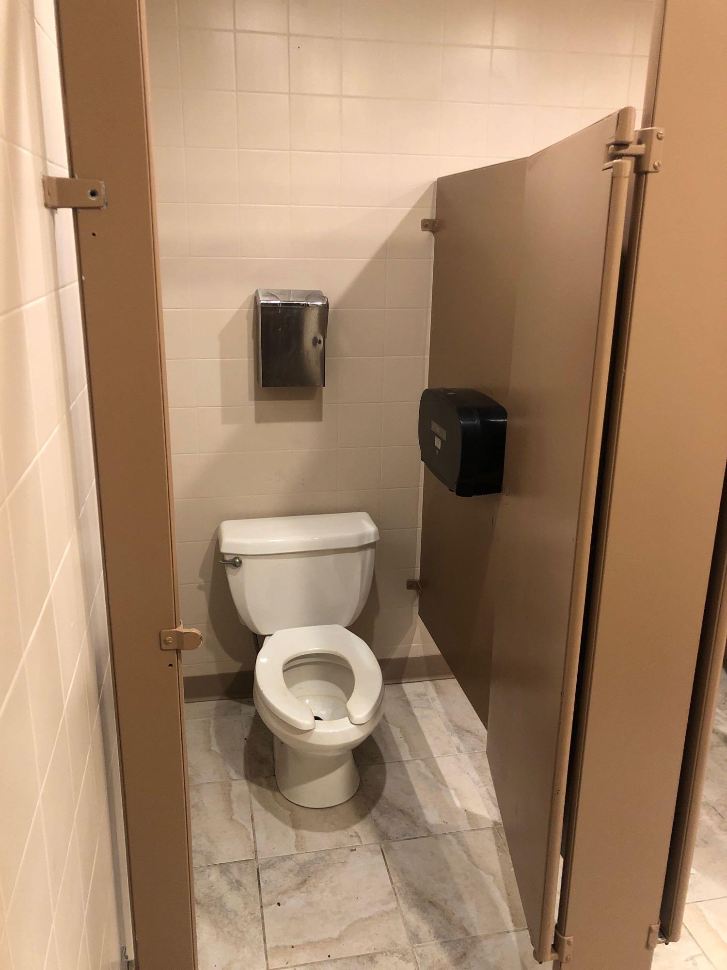 Salvage rights to restrooms fixtures in Women's restroom including diaper table, sinks, toliets,
