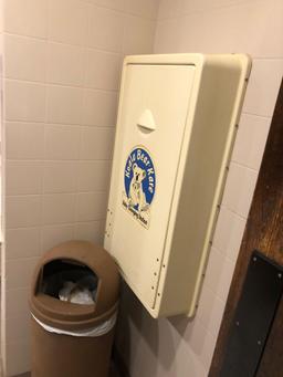 Salvage rights to restrooms fixtures in Women's restroom including diaper table, sinks, toliets,