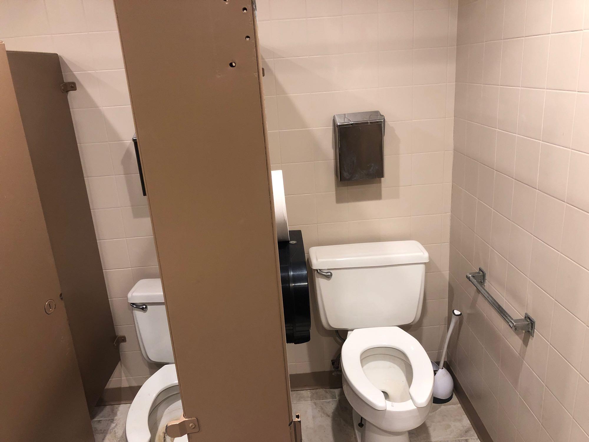 Salvage rights to restrooms fixtures in Women's restroom including diaper table, sinks, toliets,