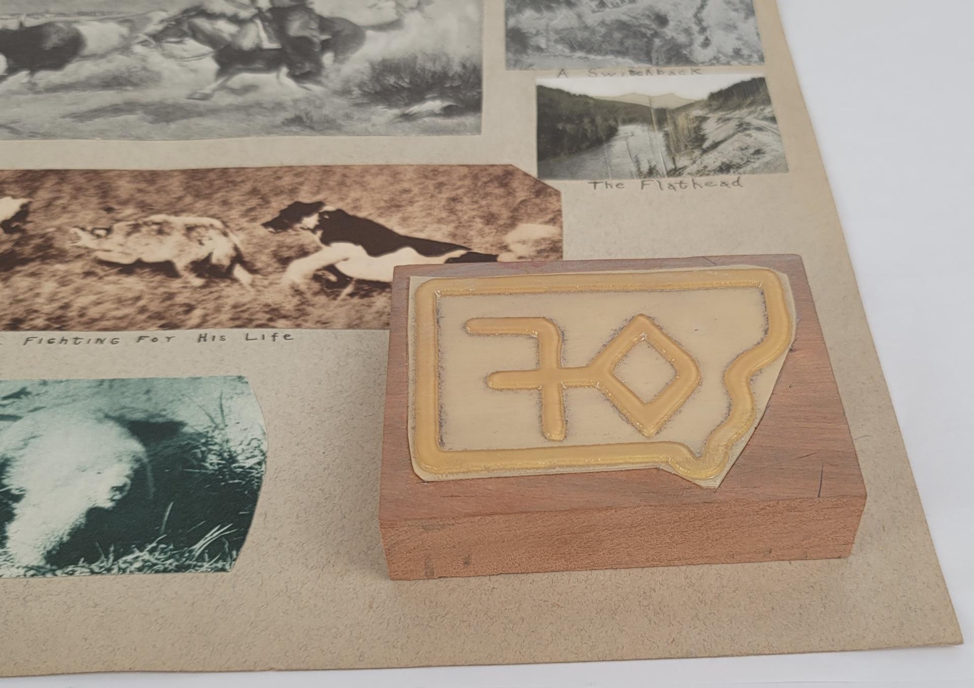 Diamond Bar F Ranch Branding Iron Montana