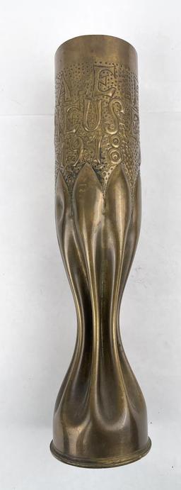 Ww1 Meuse France Trench Art Shell Casing