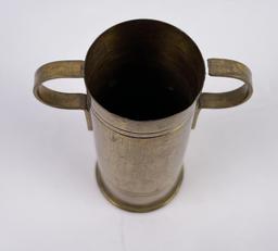 WW1 Trench Art Handled Shell Casing Vase