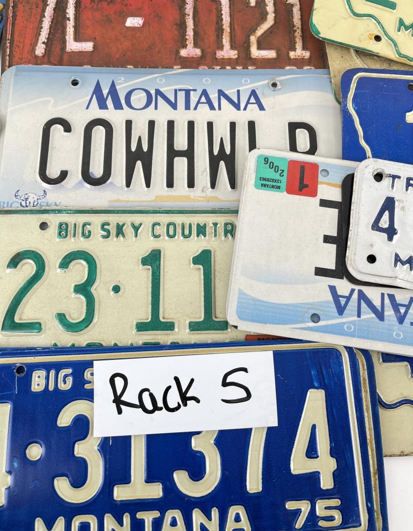 Collection of Montana License Plates