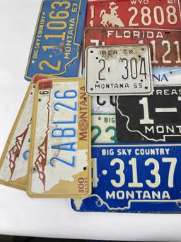 Collection of Montana License Plates