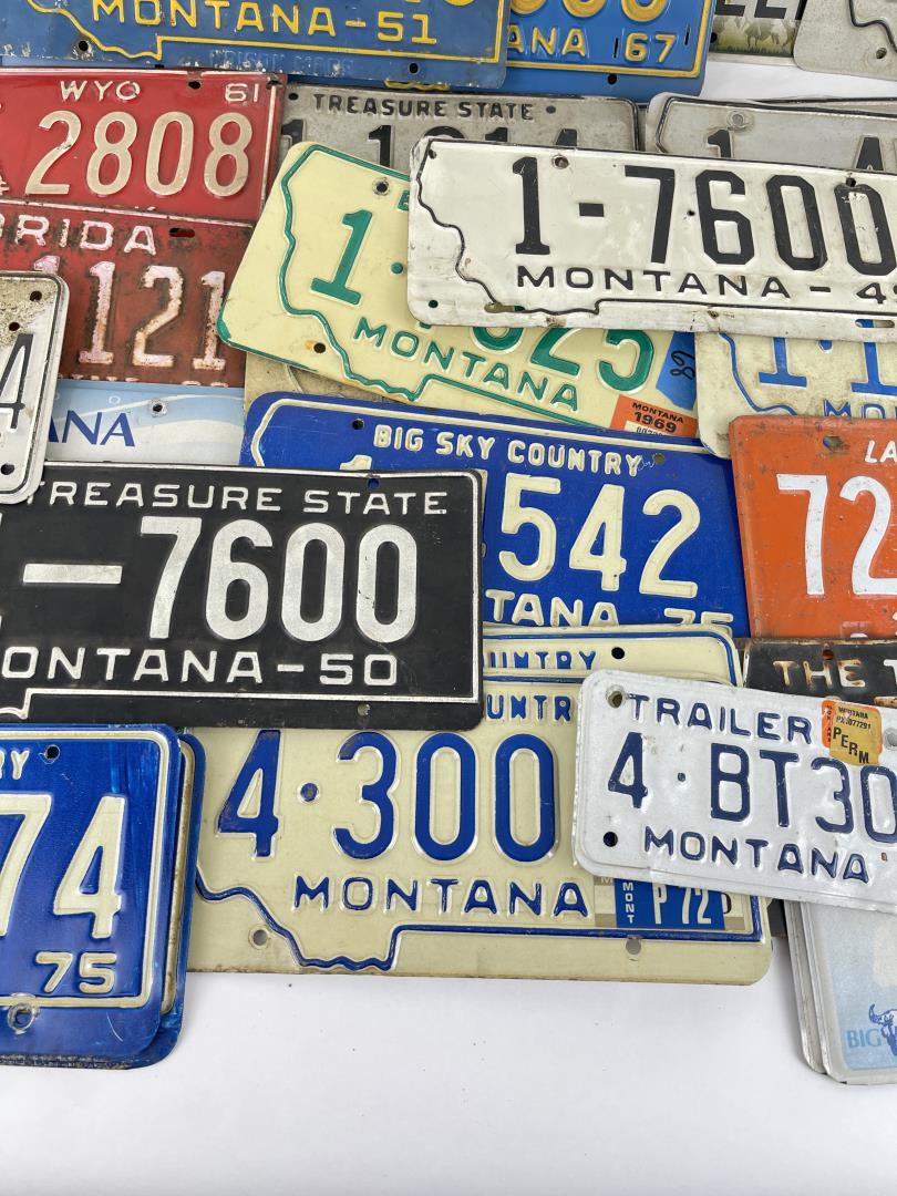 Collection of Montana License Plates