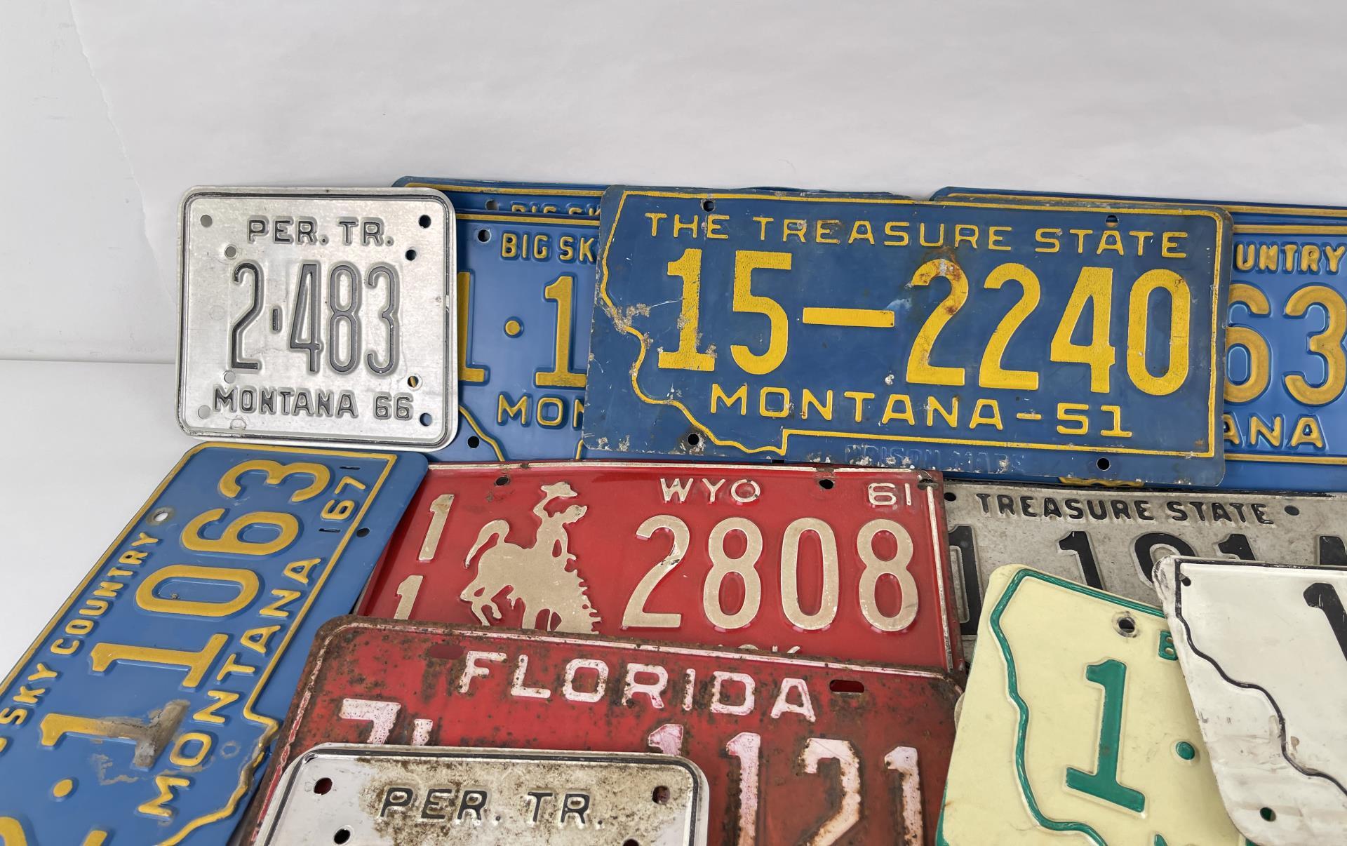Collection of Montana License Plates