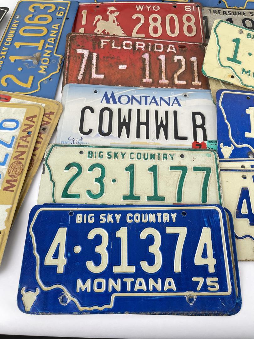 Collection of Montana License Plates