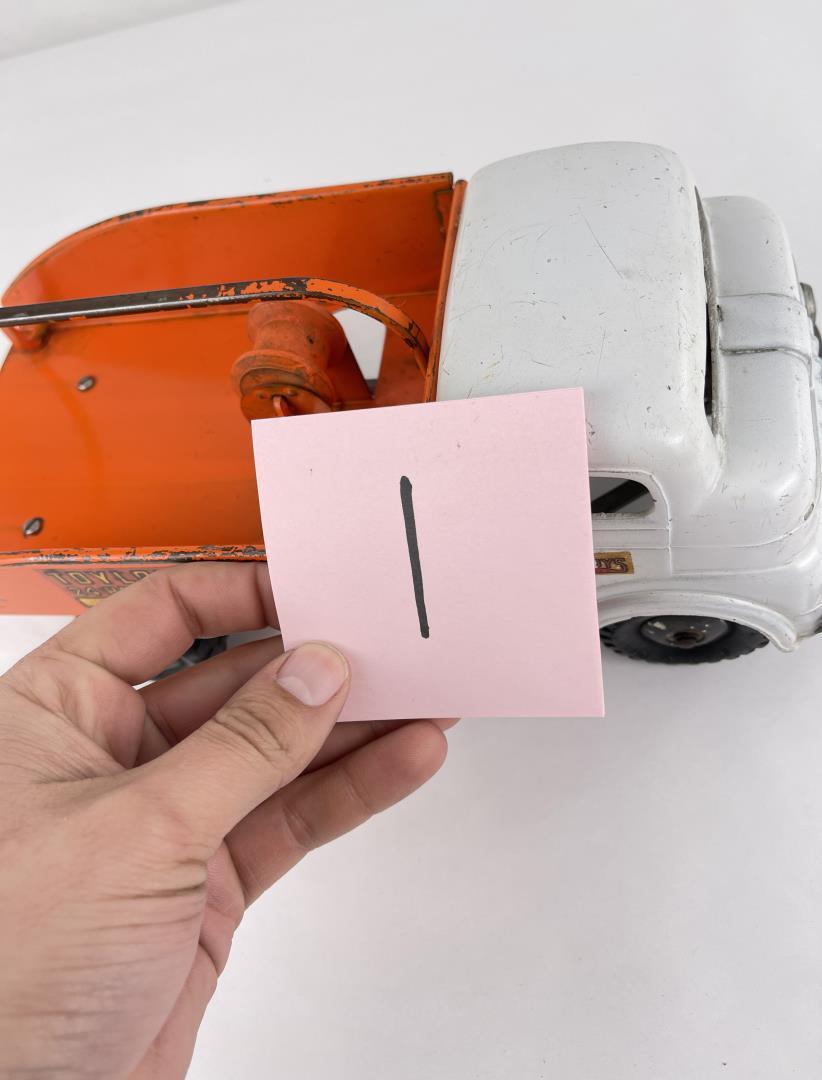 Structo Toyland Garage X-37 Tow Truck Toy