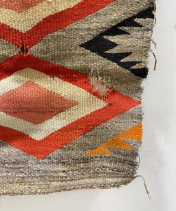 Antique Transitional Navajo Indian Blanket Rug