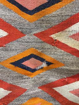 Antique Transitional Navajo Indian Blanket Rug