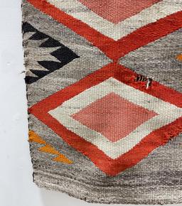 Antique Transitional Navajo Indian Blanket Rug
