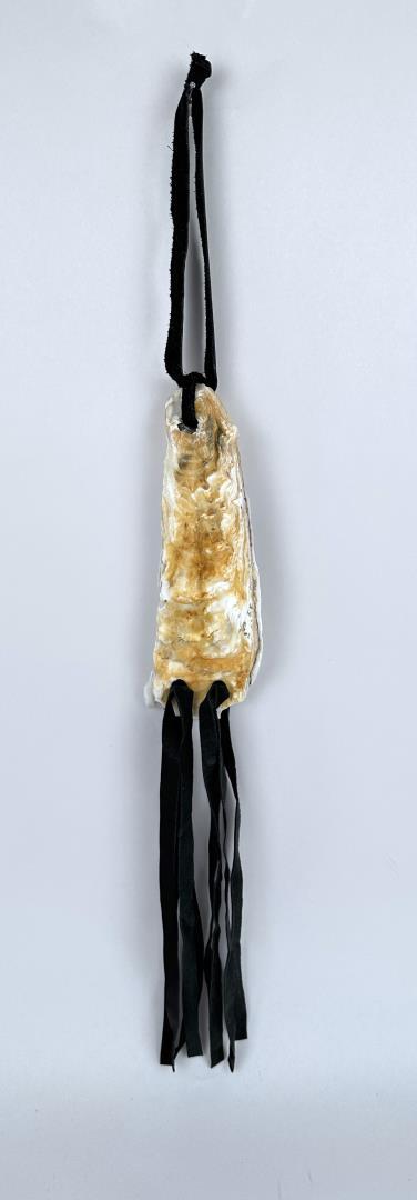 Plateau Native American Indian Painted Shell