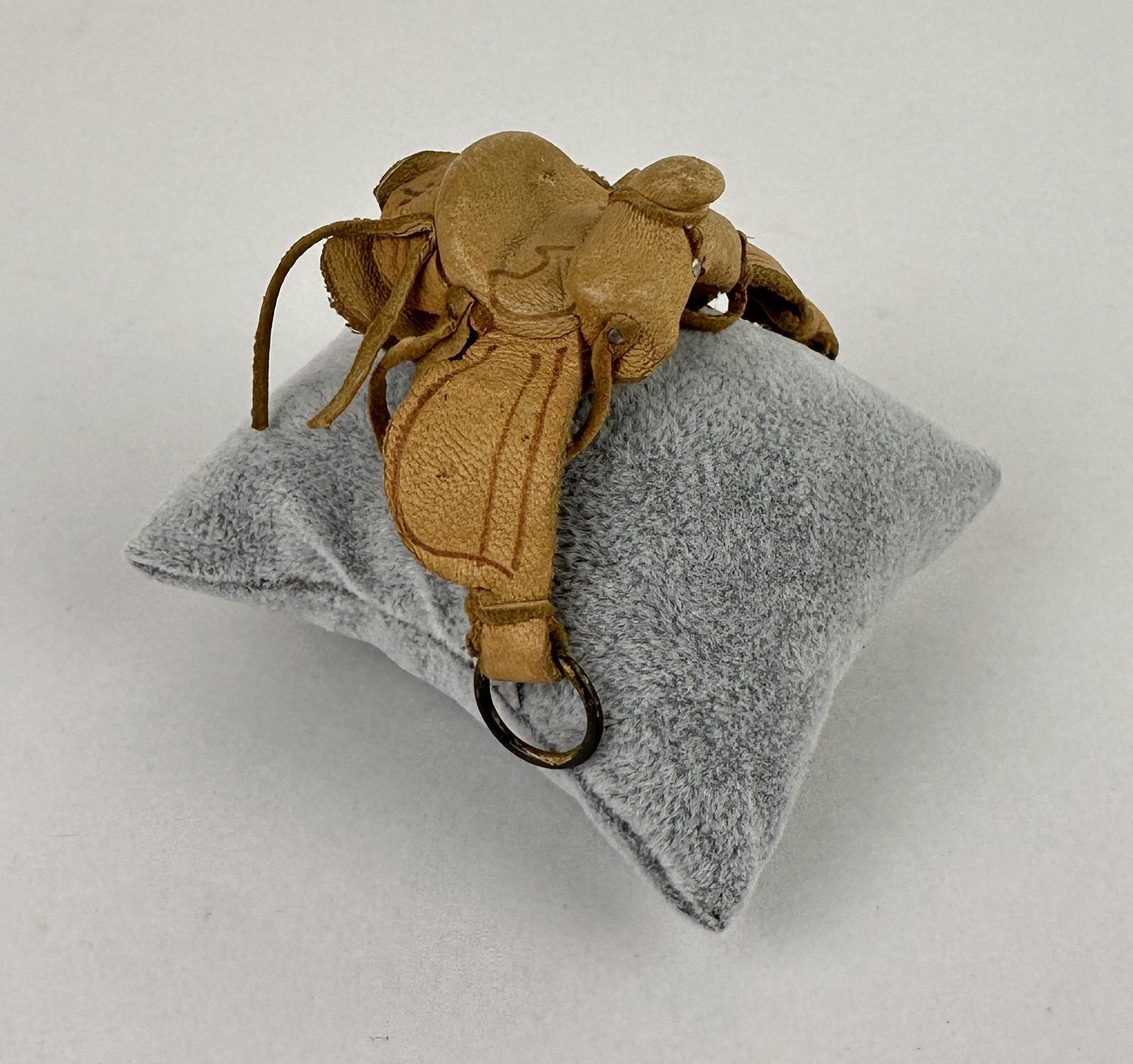 Miniature Leather Saddle