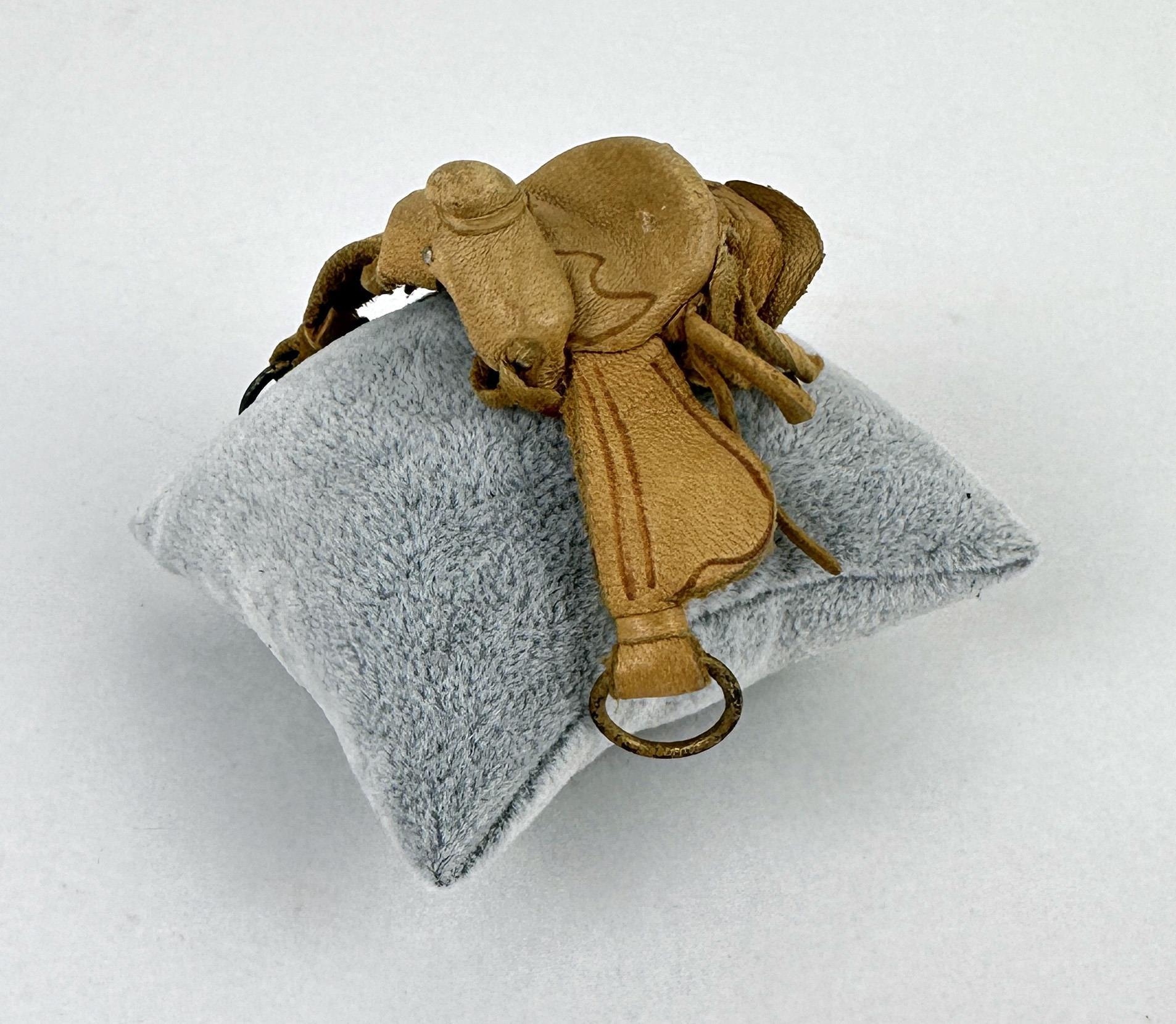 Miniature Leather Saddle