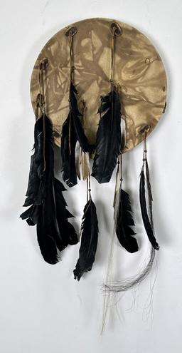 Plains Native American Indian Hide Covered Drum