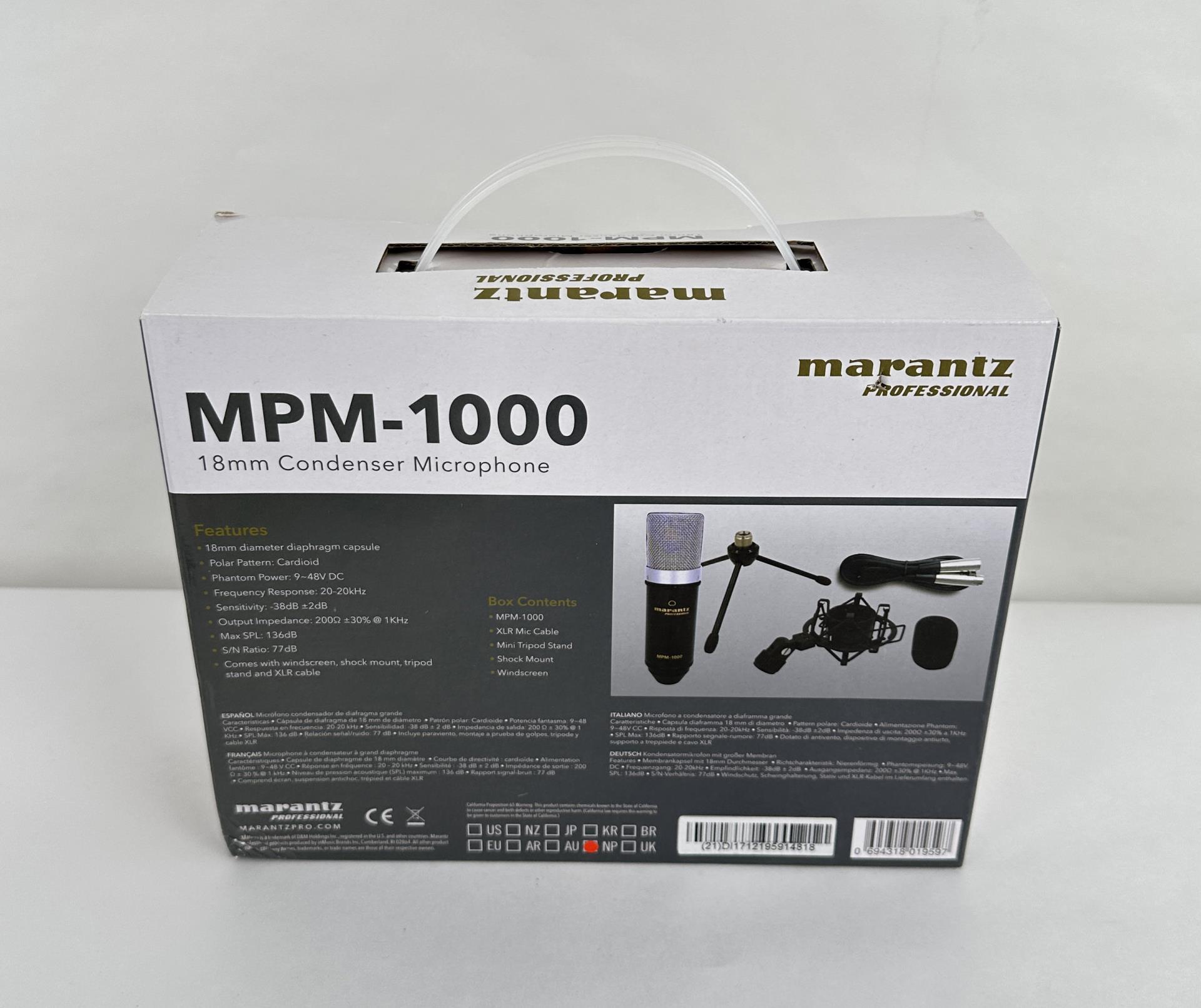 Marantz MPM-1000 18mm Condenser Microphone