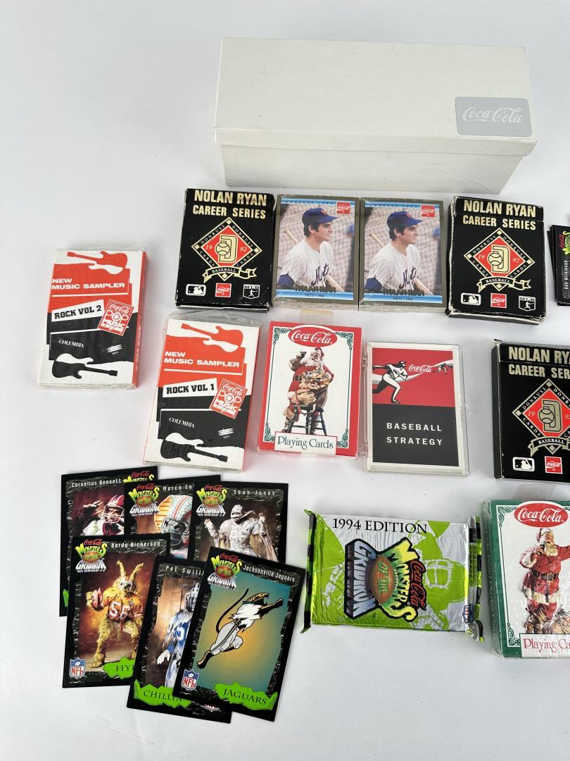 Collection Of Coca Cola Playing & Sports Cards