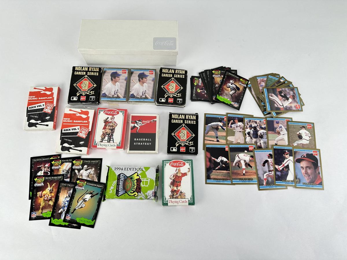 Collection Of Coca Cola Playing & Sports Cards