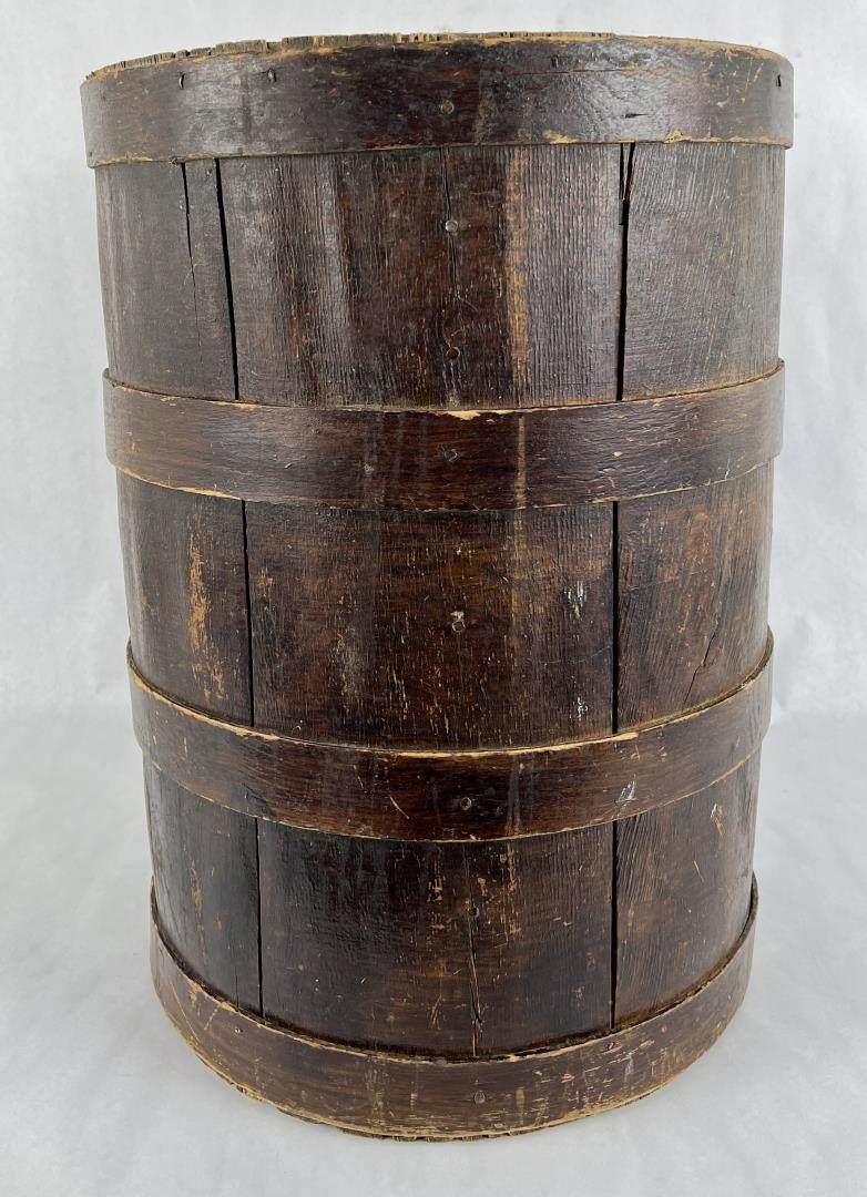 Antique Big Timber Montana Wood Shipping Keg