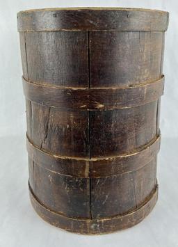 Antique Big Timber Montana Wood Shipping Keg