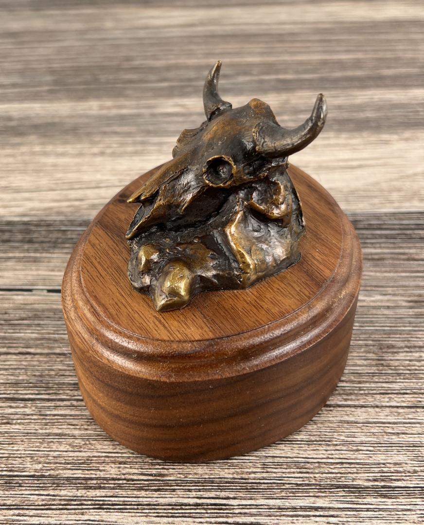 Dave Hodges Buffalo Skull Bronze