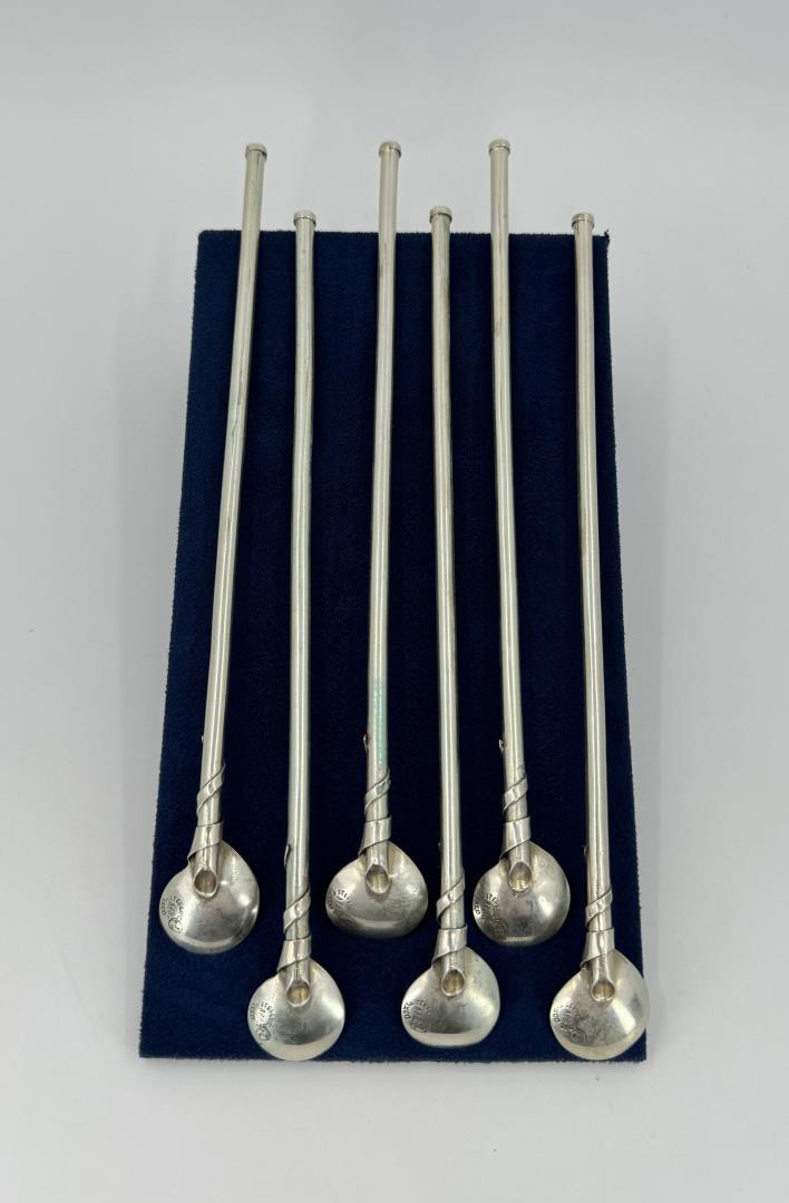 Taxco Sterling Silver Cocktail Ice Tea Spoons