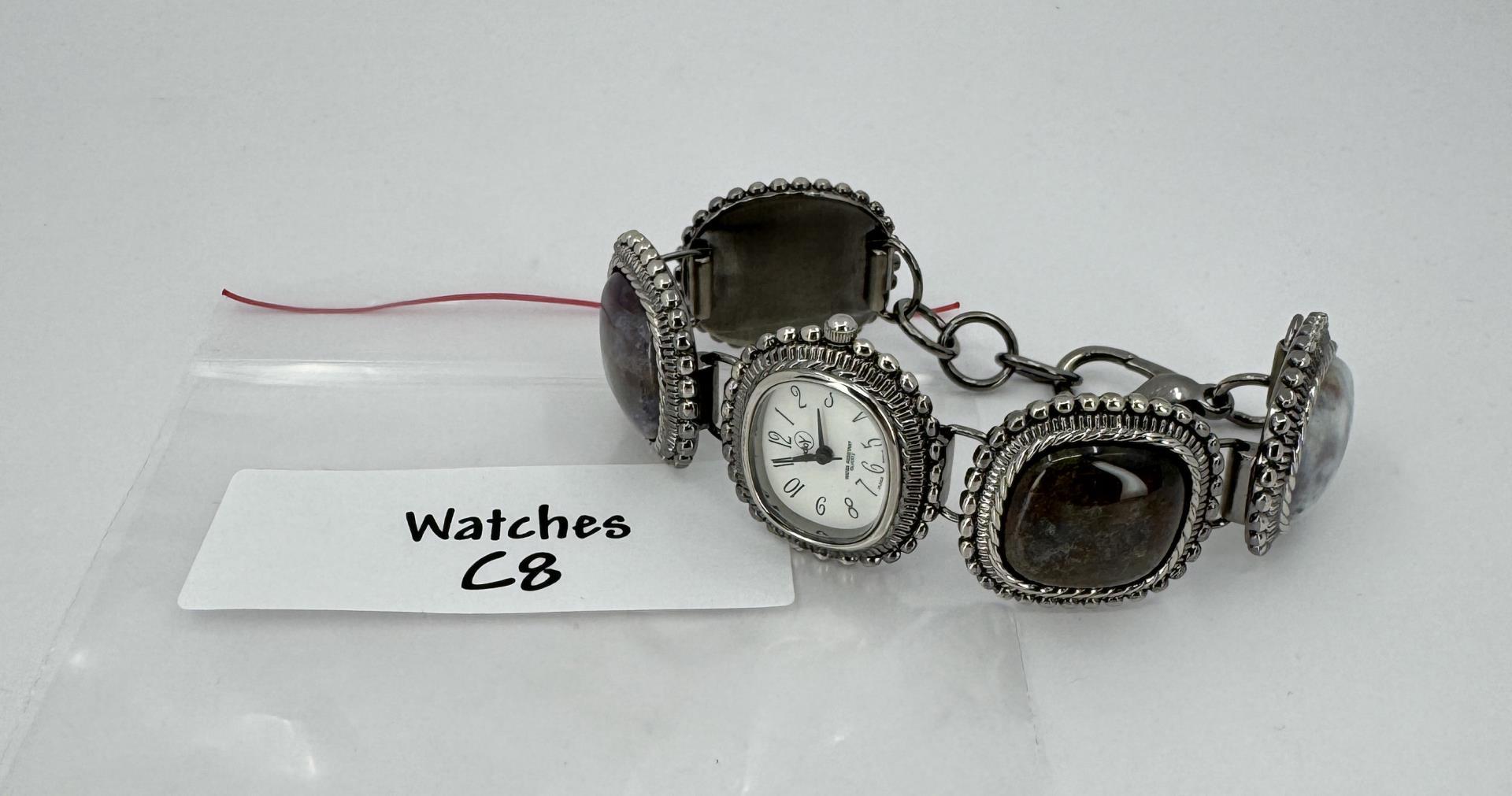 Studio Y Stone Cabachon Ladies Watch