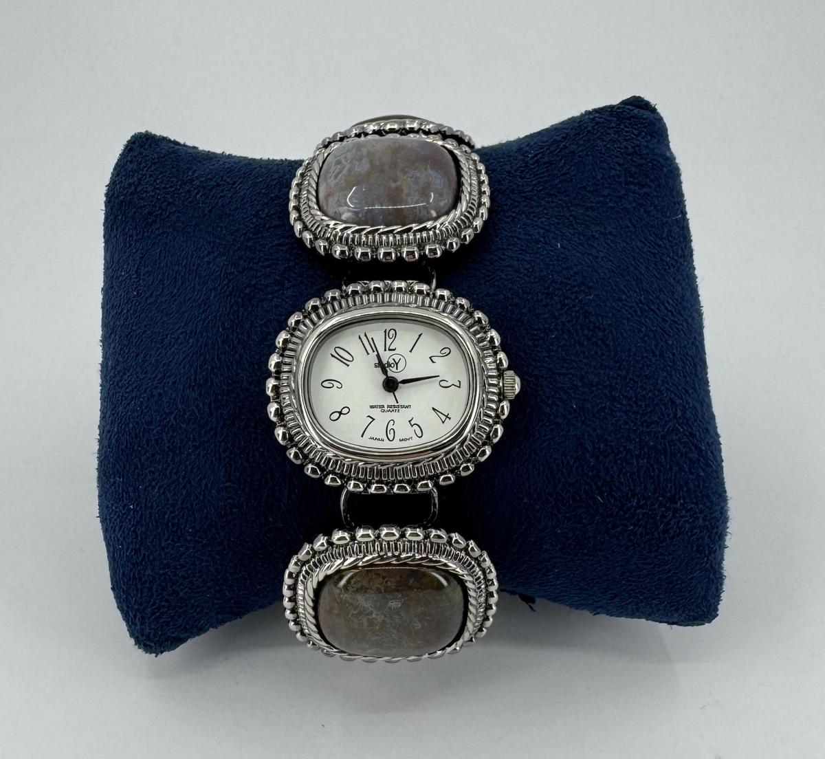 Studio Y Stone Cabachon Ladies Watch