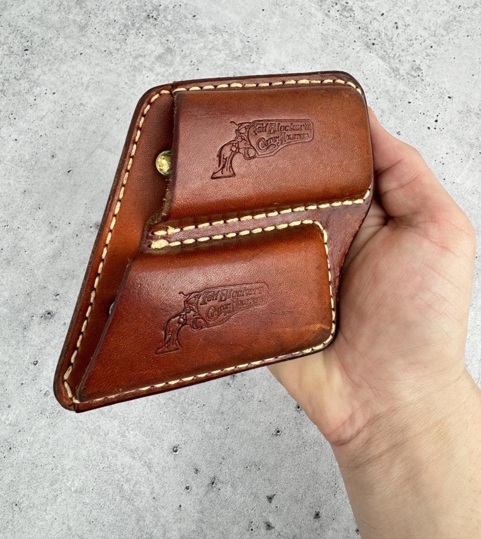Ted Blocker's Leather Magazine Pouch Tef Lok