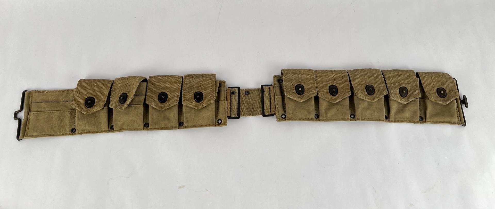 WWI WW1 M1918 Mounted Cartridge Ammo Belt