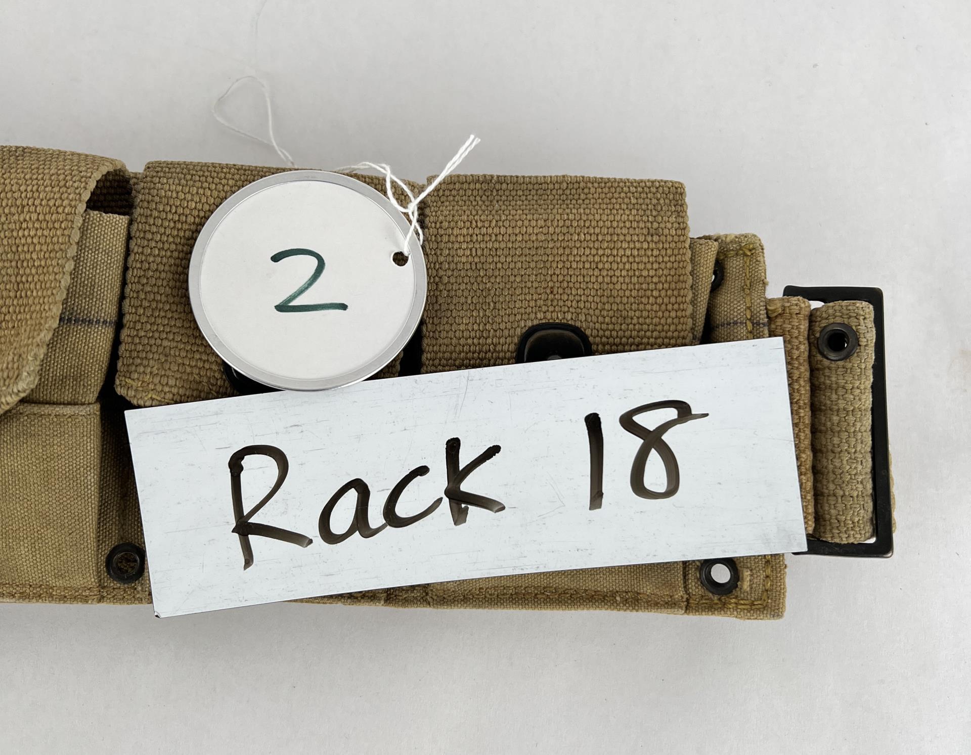 WWI WW1 M1918 Mounted Cartridge Ammo Belt
