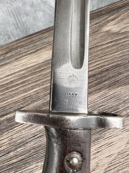 WWI WW1 1907 Enfield Sanderson Bayonet