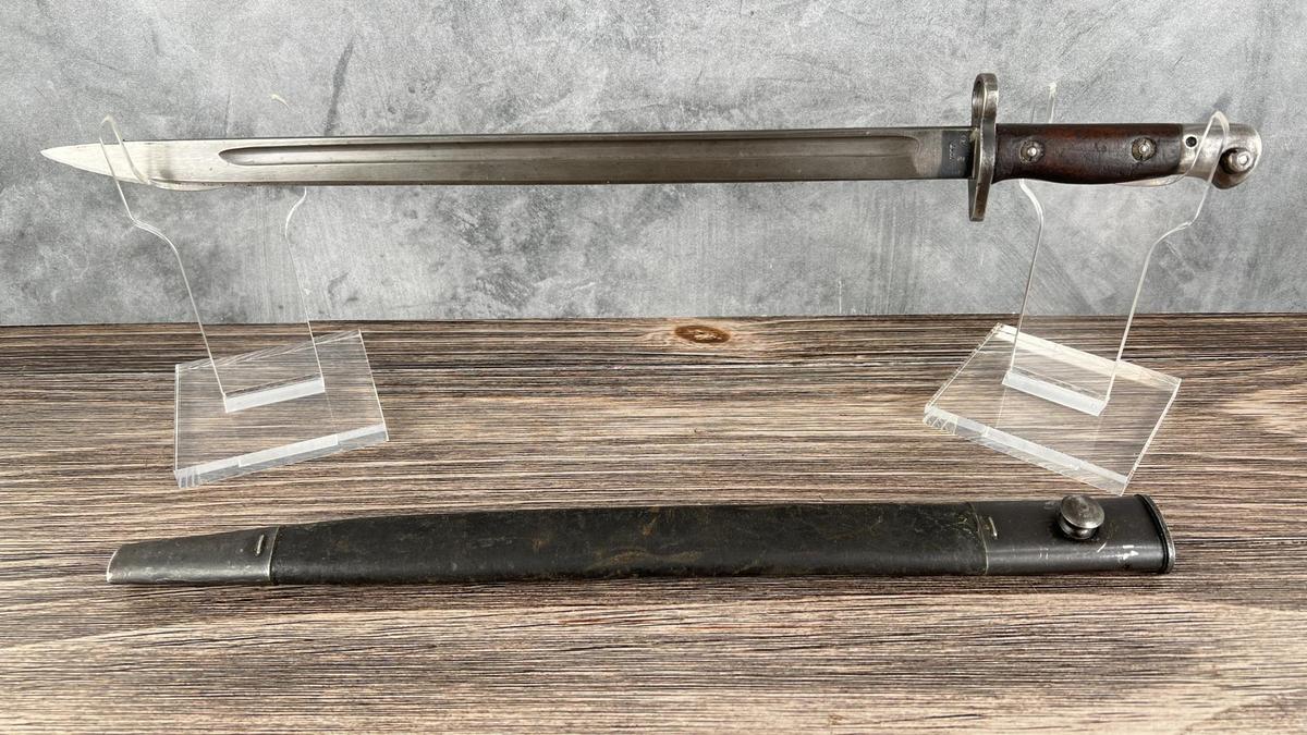 WWI WW1 1907 Enfield Sanderson Bayonet