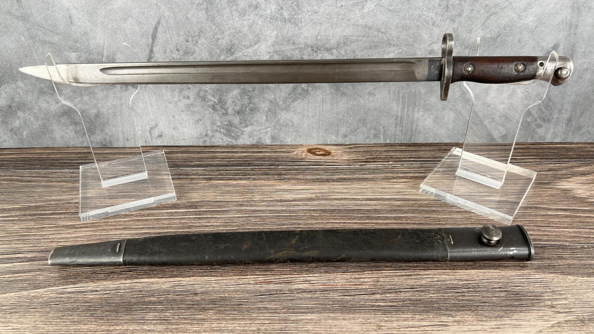 WWI WW1 1907 Enfield Sanderson Bayonet