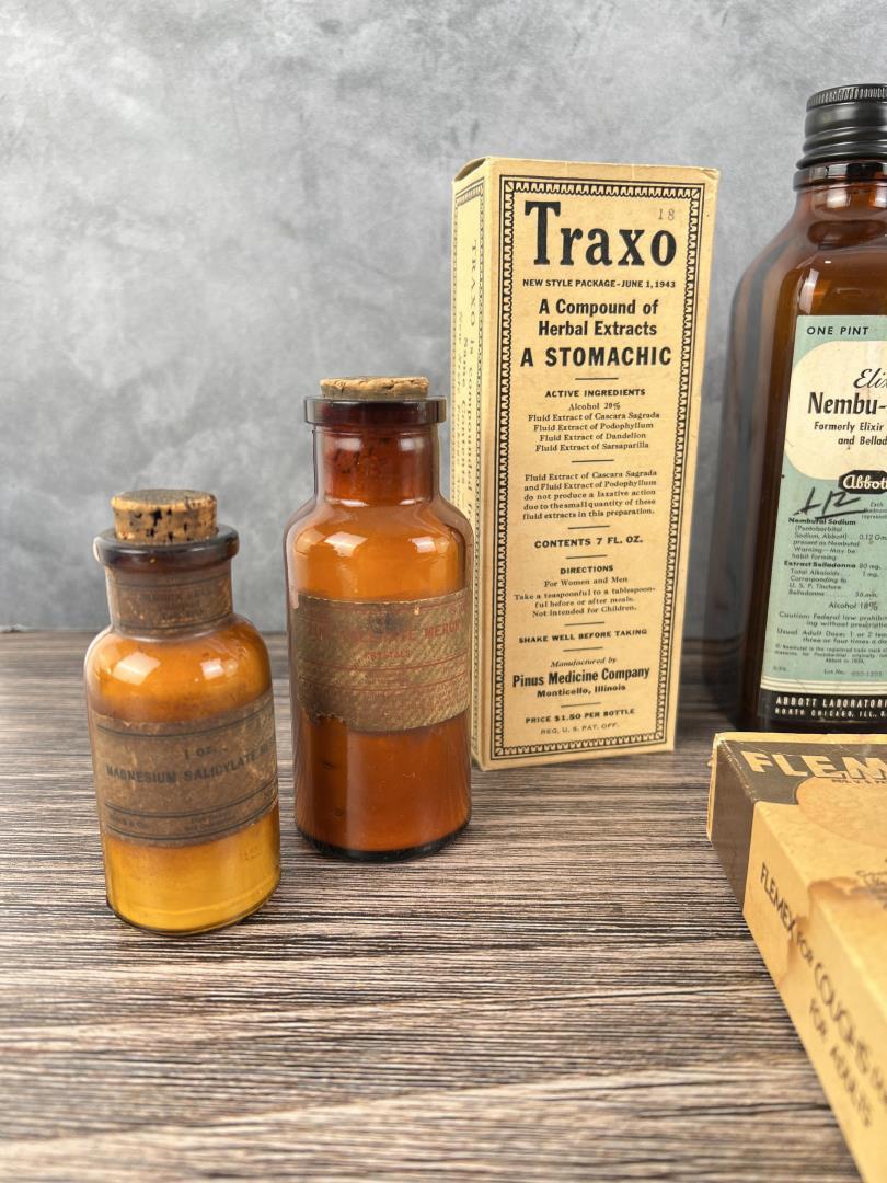 Antique Pharmacy Apothecary Bottles