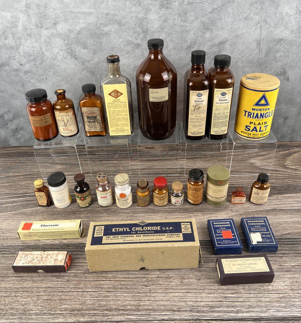 Antique Pharmacy Apothecary Bottles