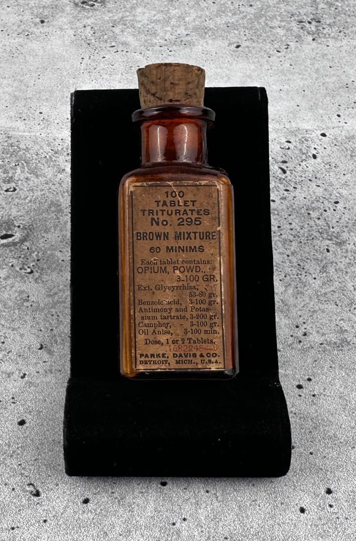 Parke Davis Opium Powder Pharmacy Bottle