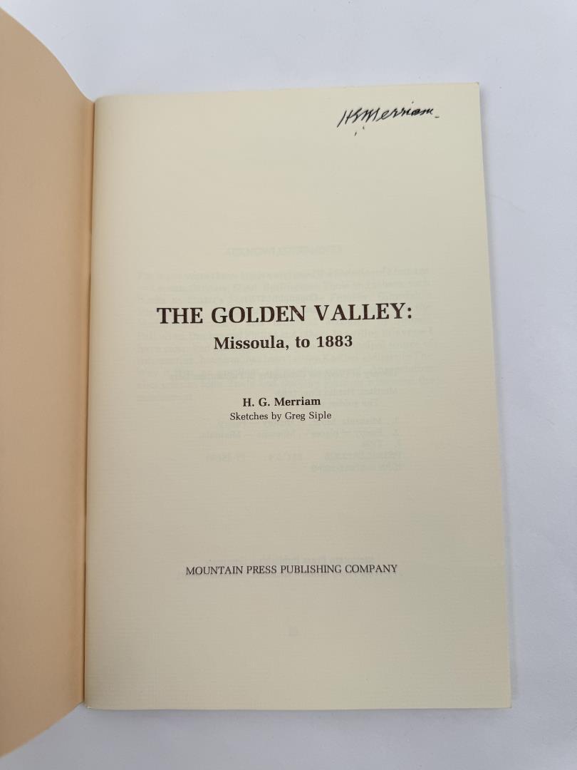 The Golden Valley Missoula To 1883