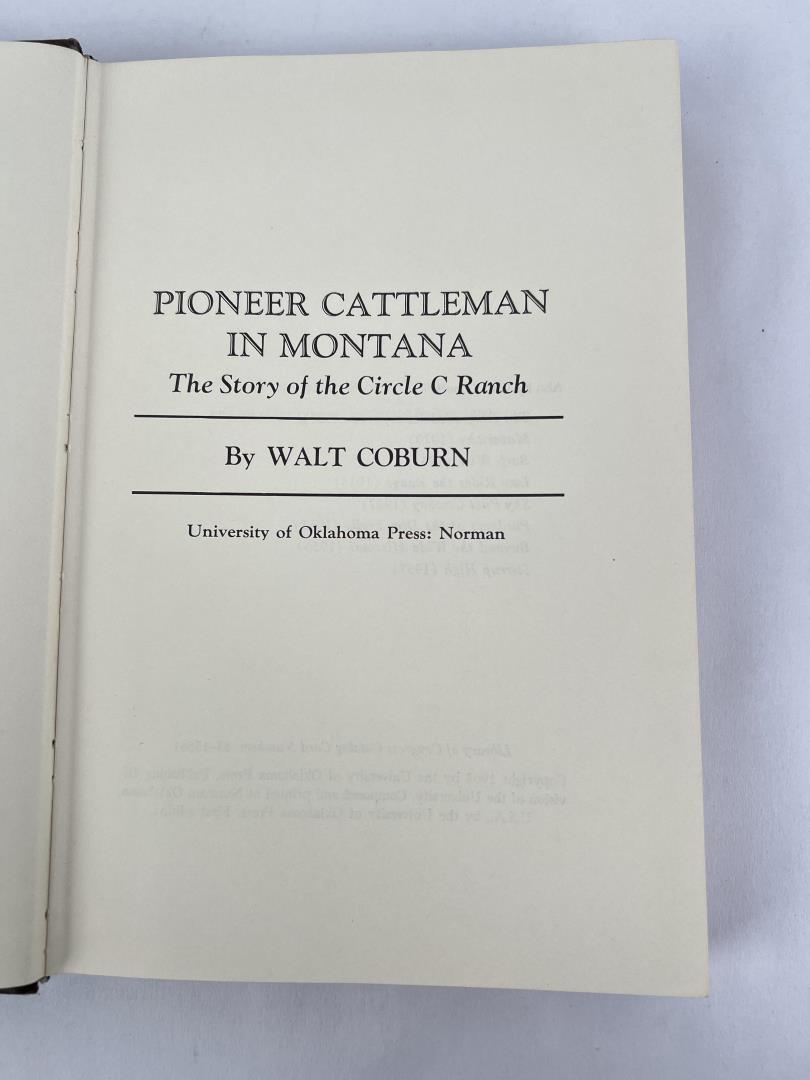 Pioneer Cattleman In Montana