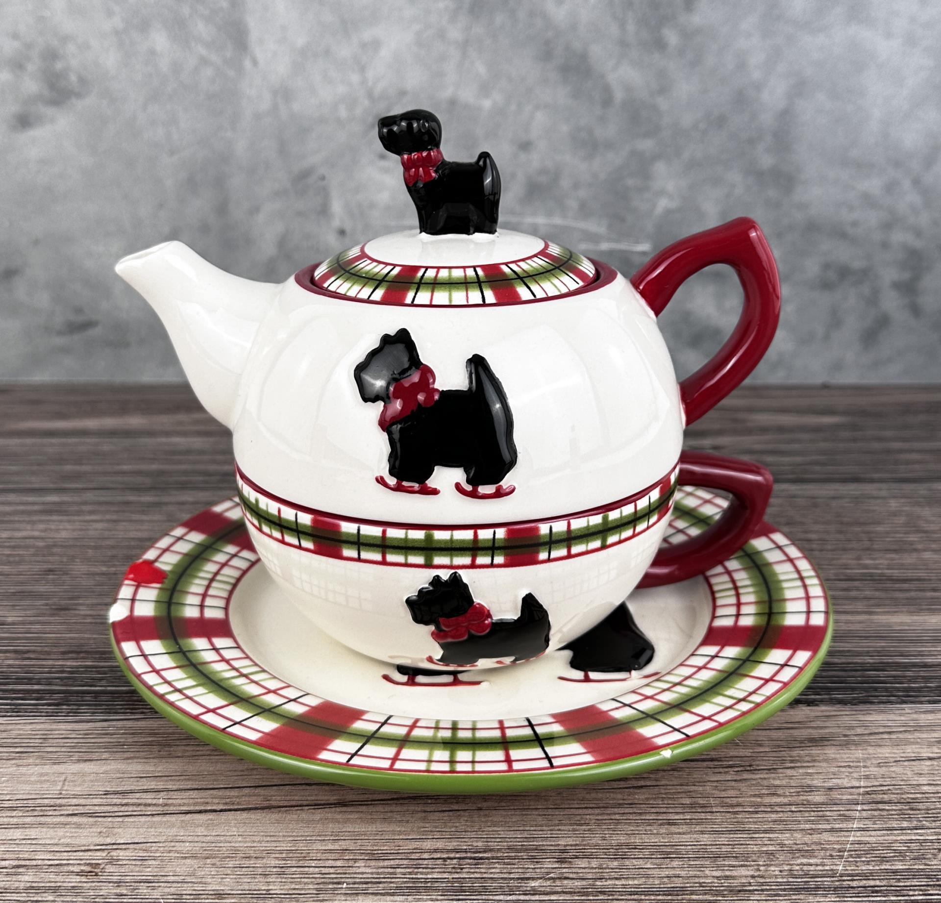 Kate Williams Scottie Dog Dish Set