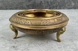 Bronze Chinese Incense Censer Dish