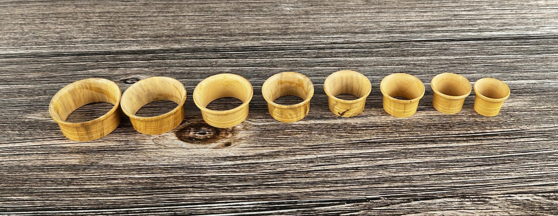 Set Of Wooden Ring Sizers