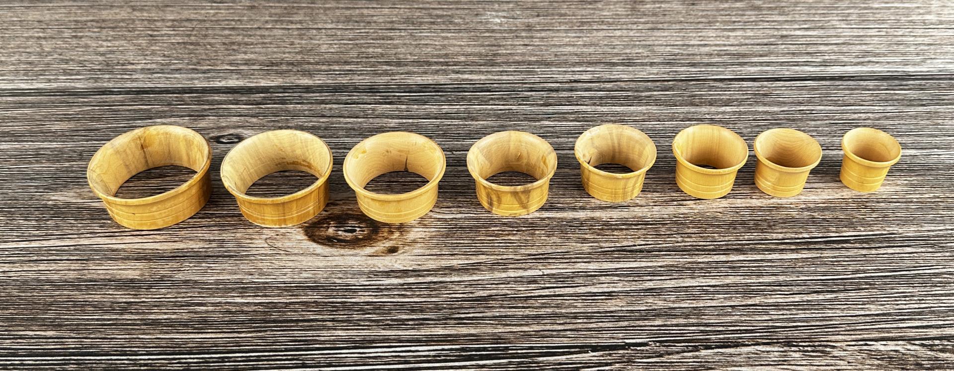 Set Of Wooden Ring Sizers