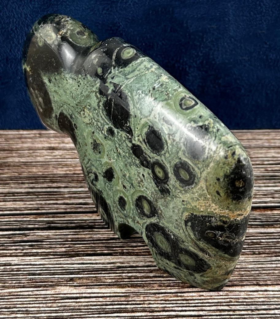 Carved Crocodile Jasper Buffalo Fetish