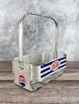 1950s Blue Stripe Pepsi Cola Six Pack Carrier